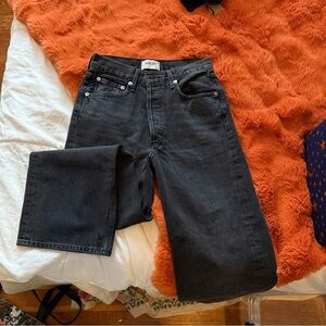 Agolde Women’s Faded Black Jeans